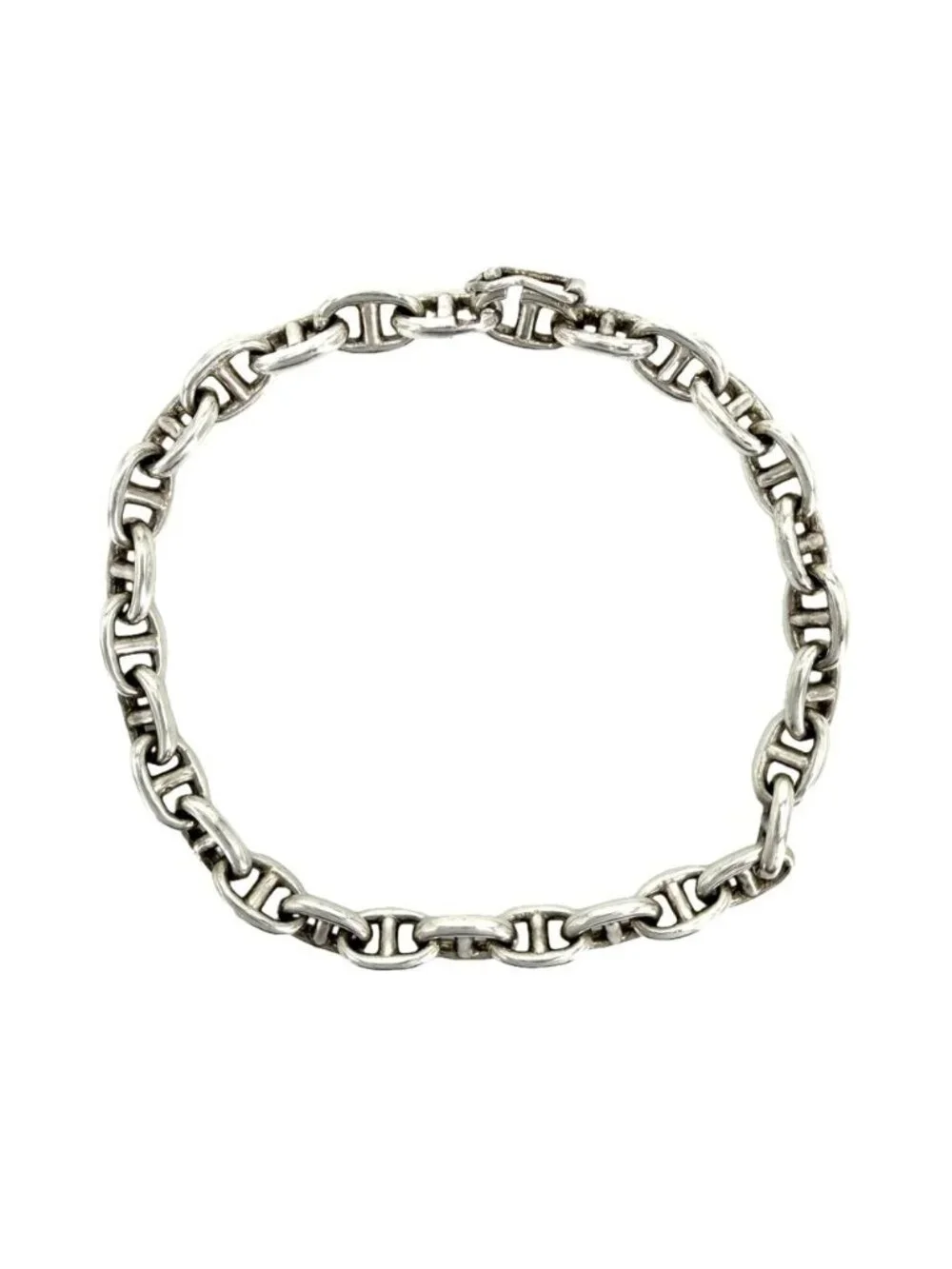 Hermes Bracelet Chaine D'ancre TPM Vintage 925 Sterling Silver